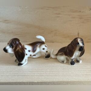 Hagen Renaker Basset Hound Figurines